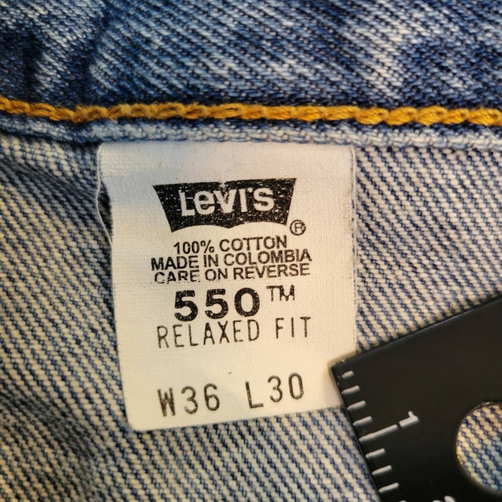 VTG '99 Levis 550 Relaxed Fit Jeans Men's 36x30(Actual 33x30) Denim Jeans - Picture 4 of 6